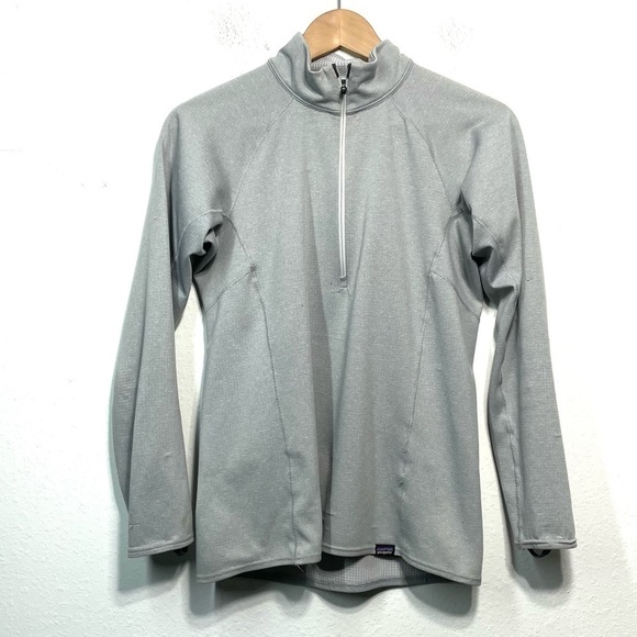 Patagonia Capilene Midweight Zip-Neck Grey Small O106 - Picture 1 of 10